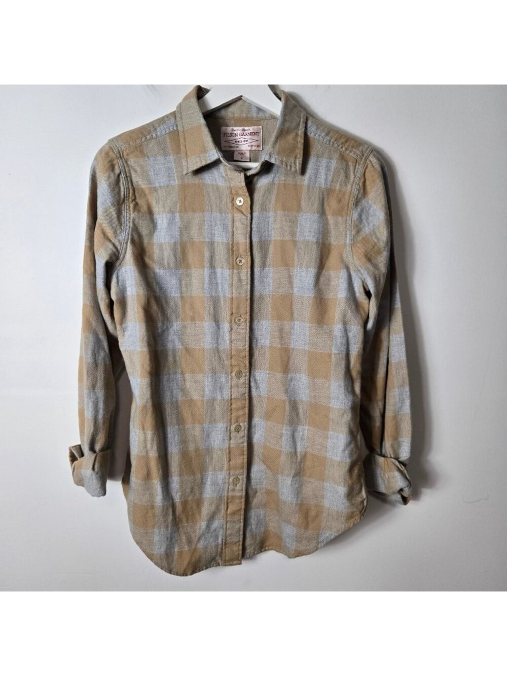 FILSON Women's Size S Buffalo Plaid Farrow Flannel Button‎-Up Shirt Long Sleeve